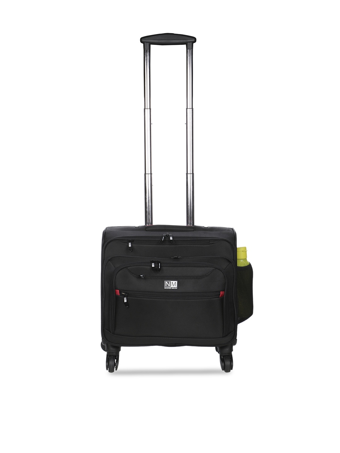 

Nasher Miles Wall Street 4 Wheel Laptop Roller Case- 39L, Black