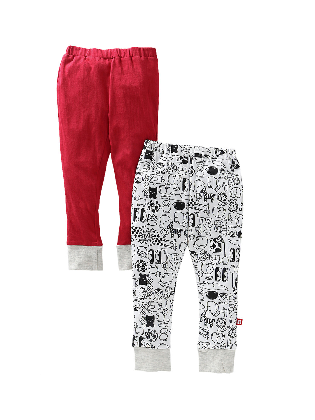 

Nino Bambino Boys Pack of 2 Leggings, Red