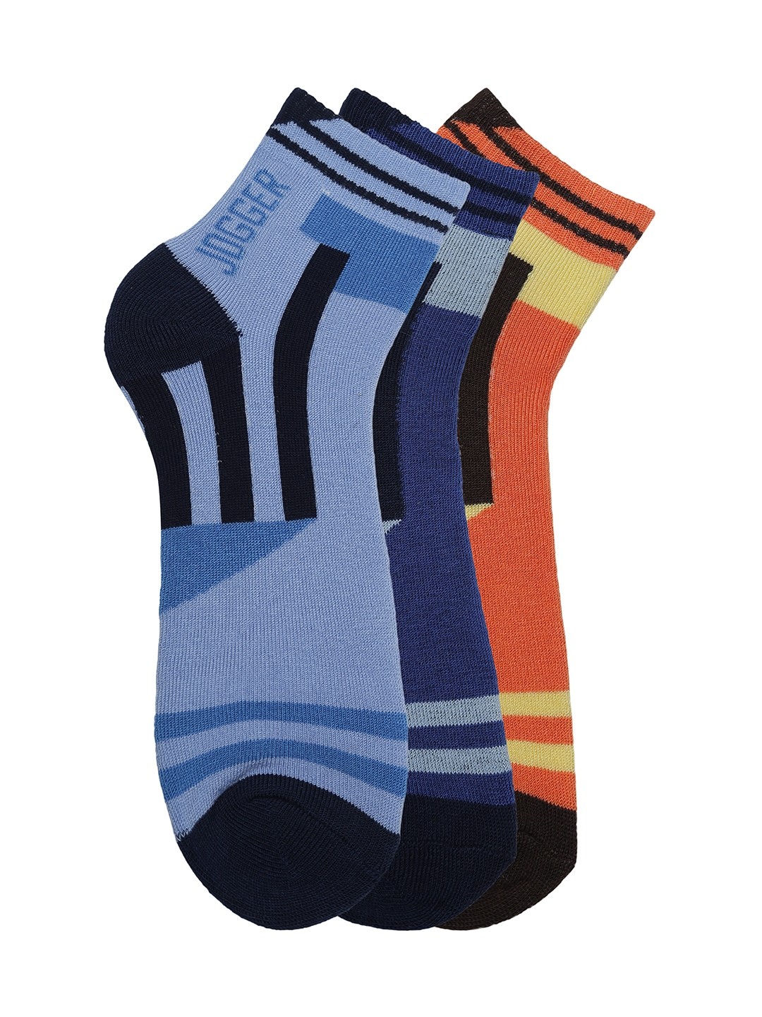

Alvaro Castagnion Men Pack of 3 Assorted Ankle-Length Socks, Blue