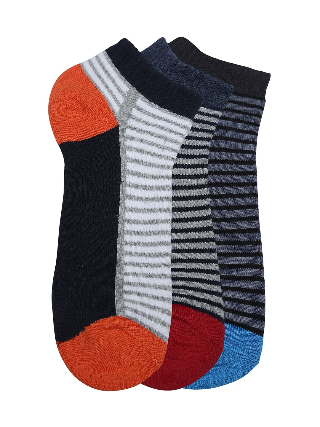 

Alvaro Castagnion Men Pack of 3 Assorted Ankle-Length Socks, Grey