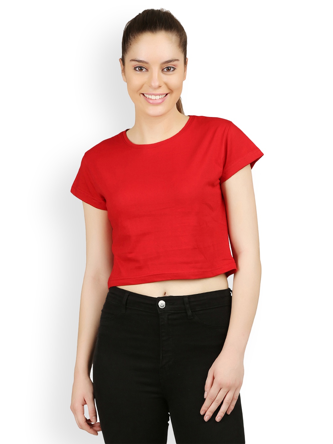 

appulse Women Red Solid Top