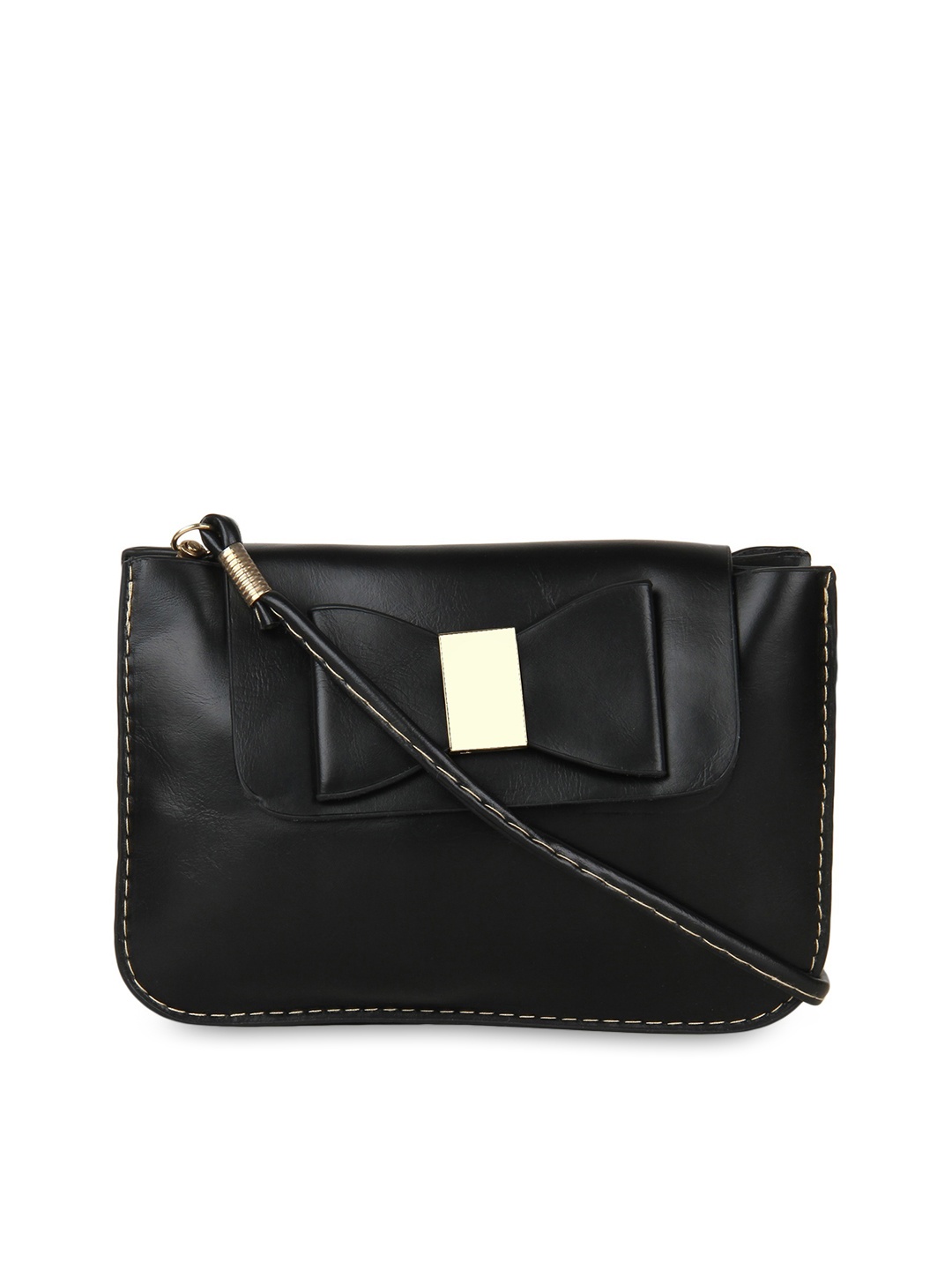 

Moedbuille Black Solid Clutch