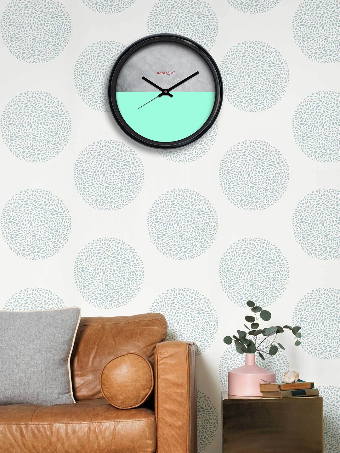 

RANDOM Teal Round Colourblocked Analogue Wall Clock 30.4 cm x 30.4 cm x 5.08 cm