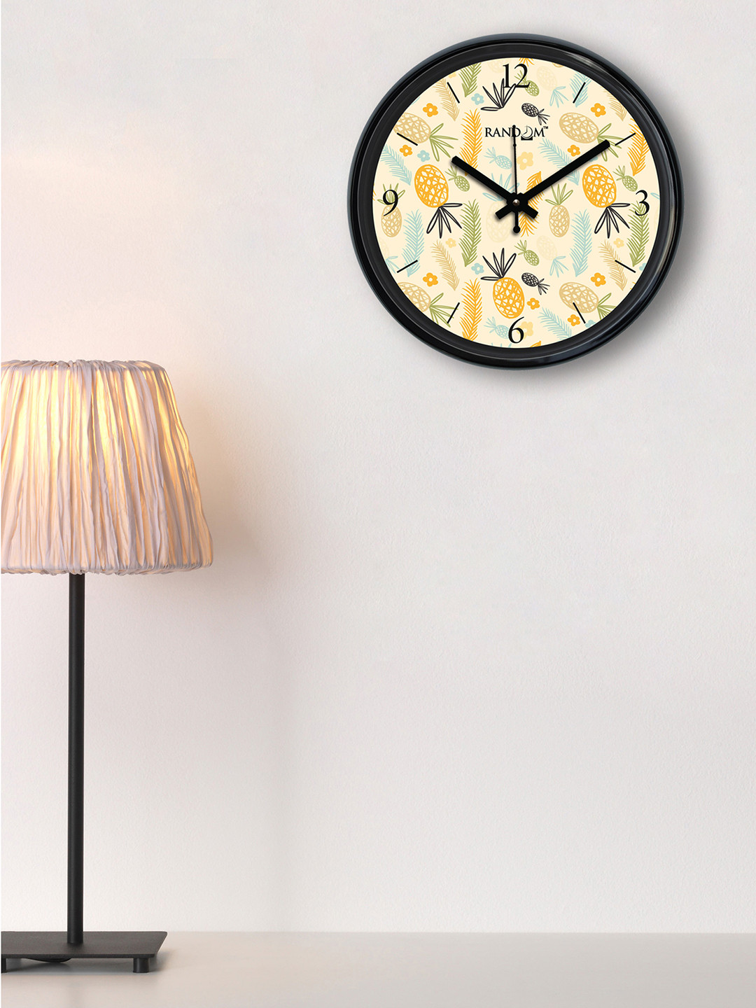

RANDOM Cream-Coloured Round Printed Analogue Wall Clock 30.4 cm x 30.4 cm x 5.08 cm