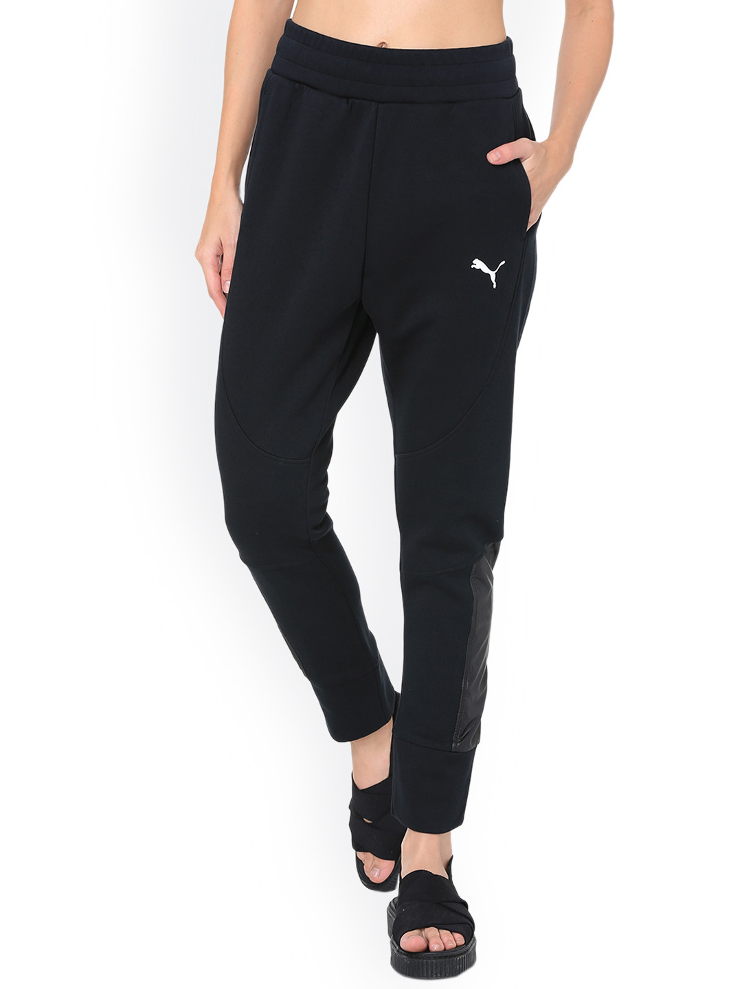 

Puma Women Black Solid Slim Fit Track Pants