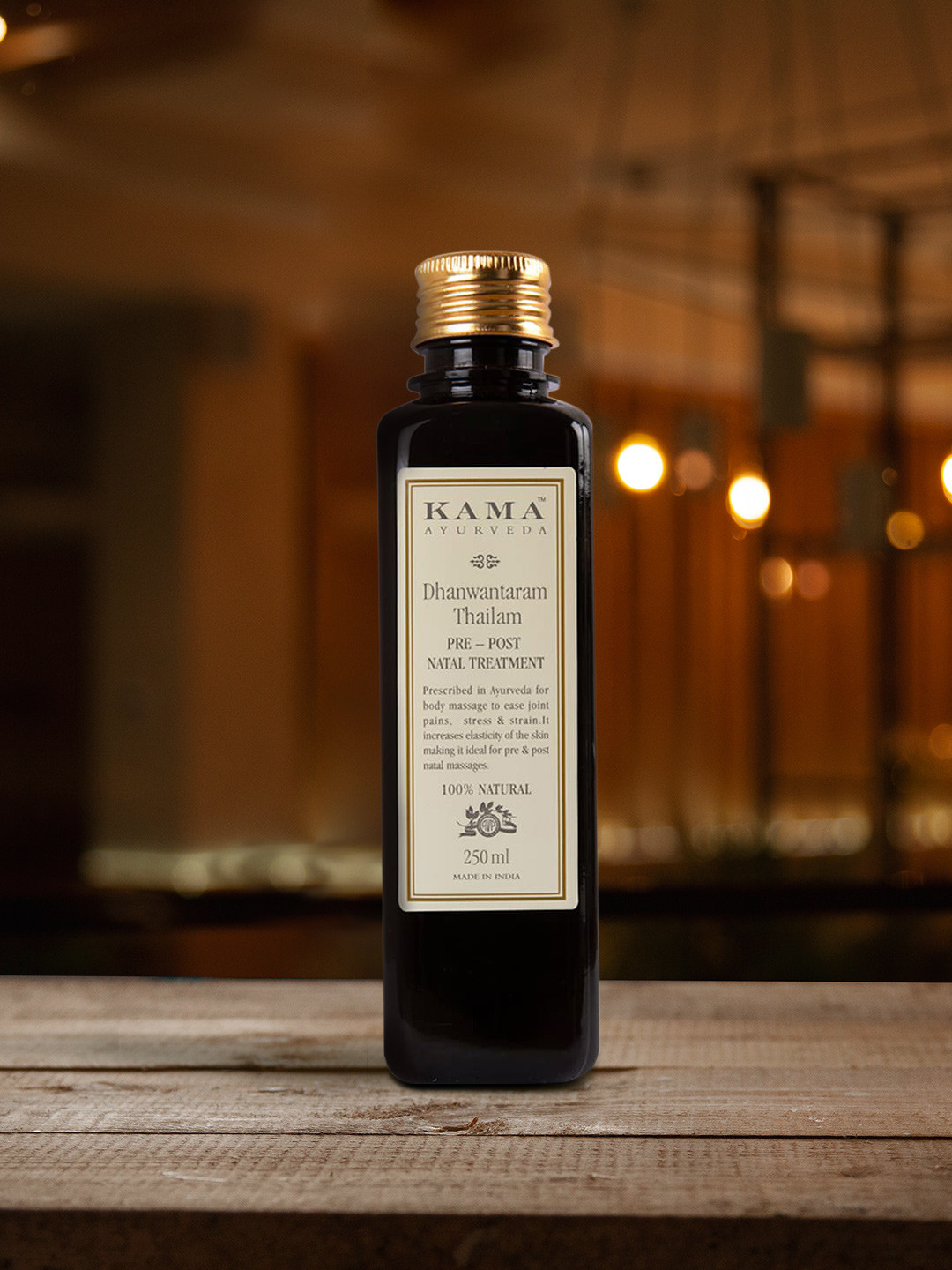 

KAMA AYURVEDA Dhanwantaram Thailam Pre-Post Natal Treatment Sustainable Oil 250 ml, Brown