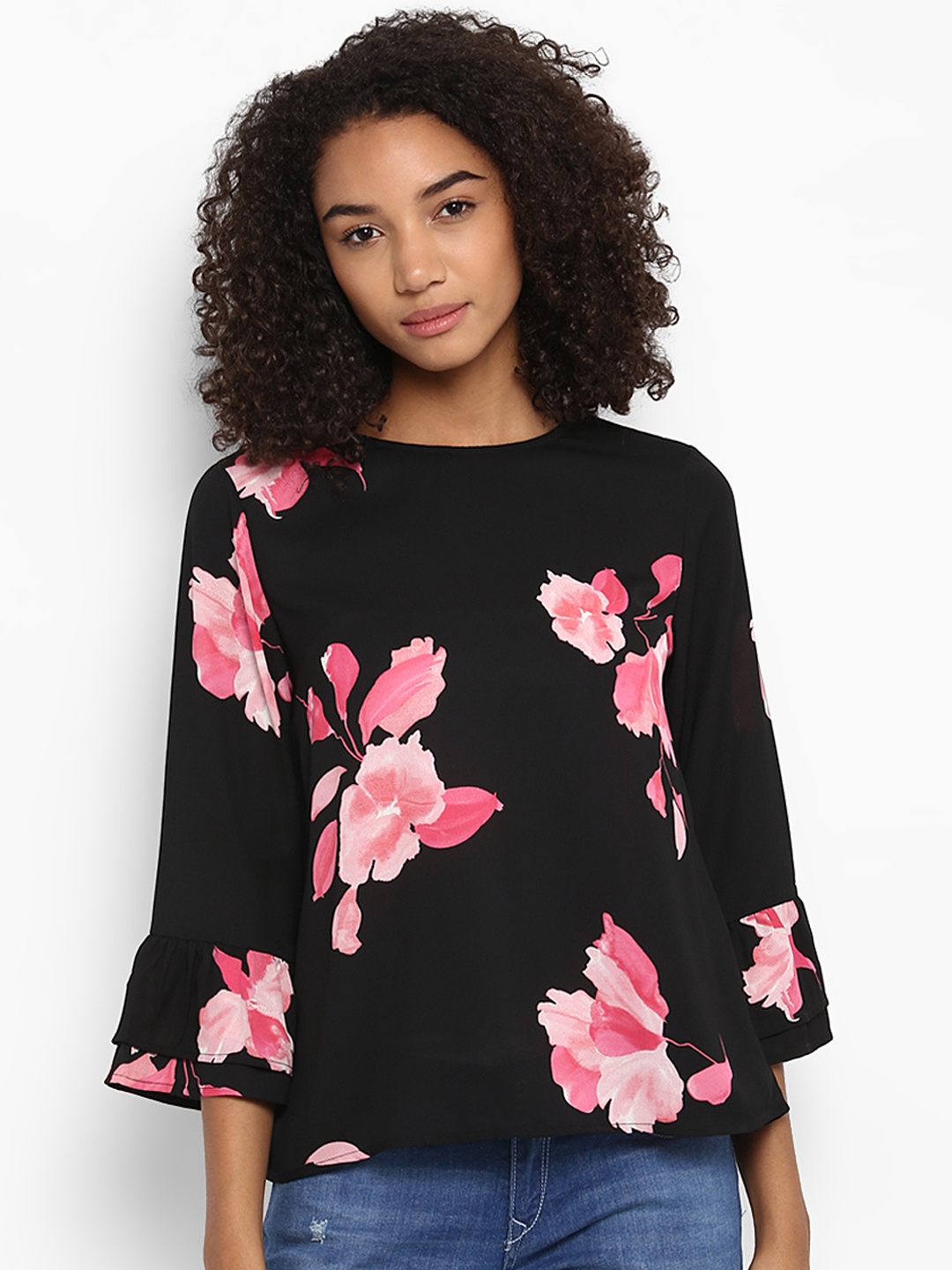 

Harpa Women Black Printed Top