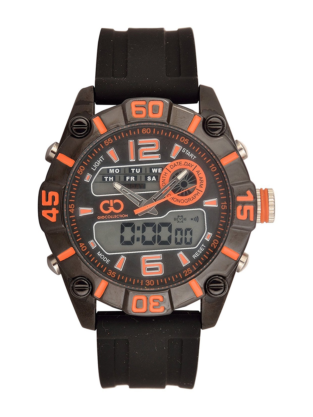 

GIO COLLECTION Men Black & Brown Analogue Watch