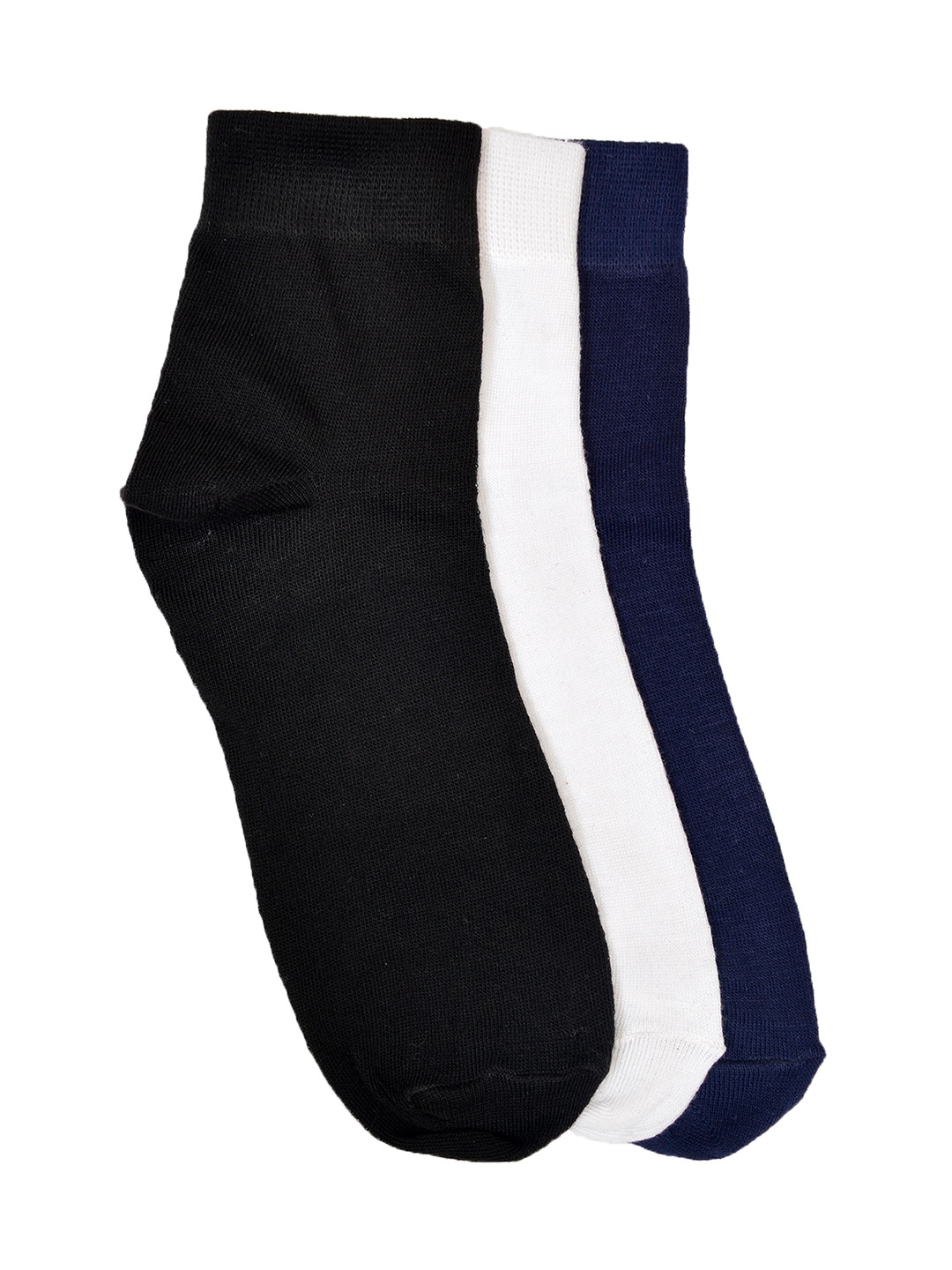 

MARC Men Set of 3 Ankle-Length Socks, Black