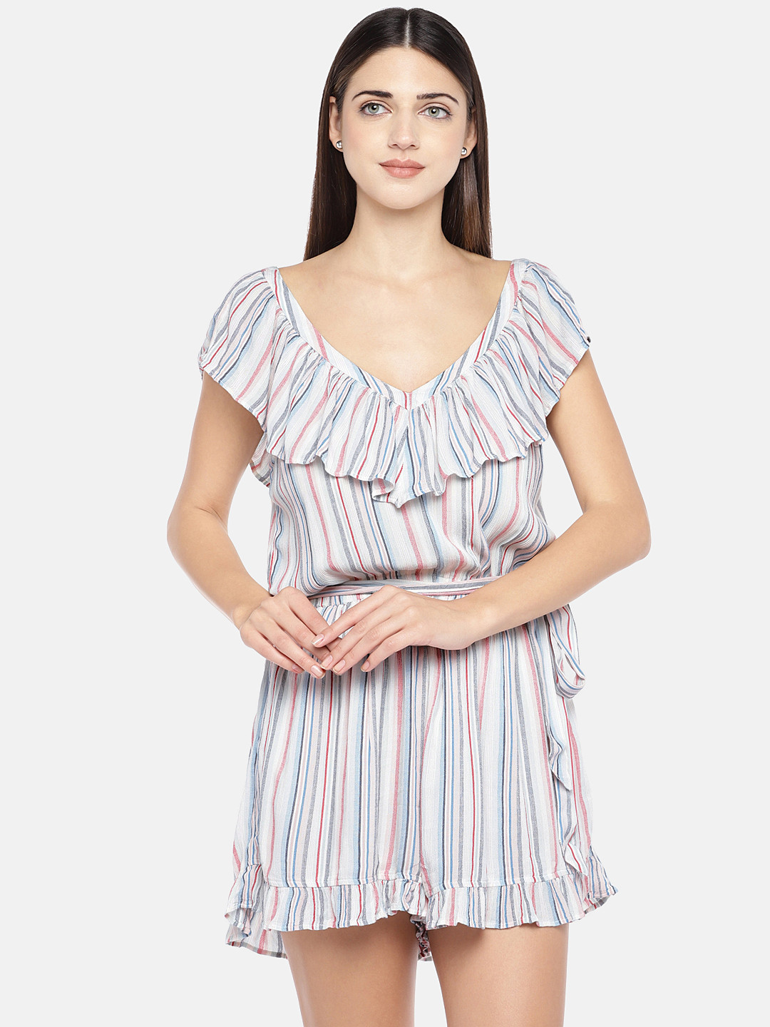 

AMERICAN EAGLE OUTFITTERS Multicoloured Striped Playsuit, Multi
