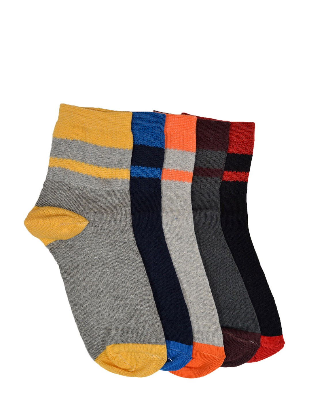 

MARC Boys Set of 5 Solid Socks, Black