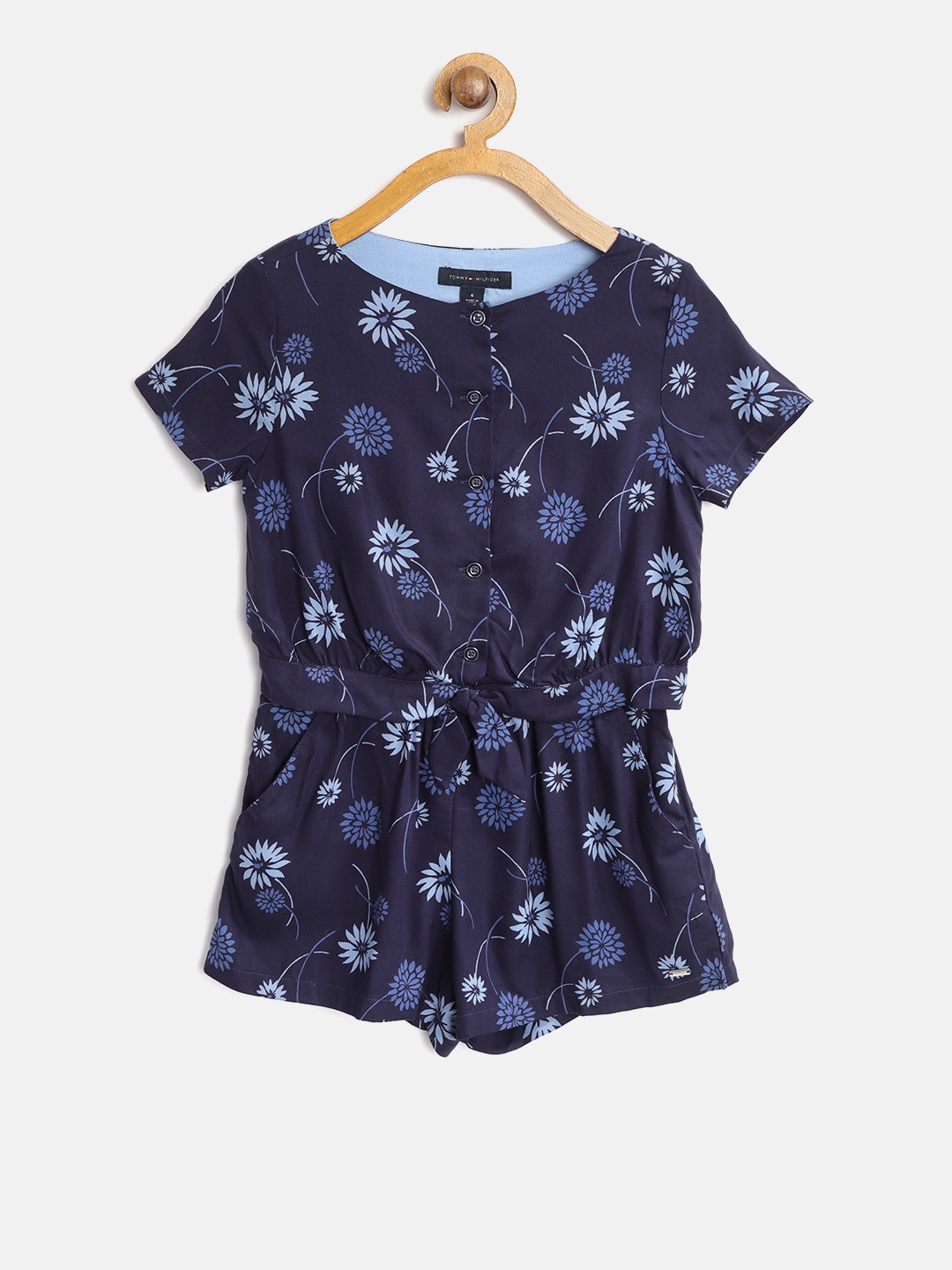 

Tommy Hilfiger Navy Blue Floral Print Playsuit