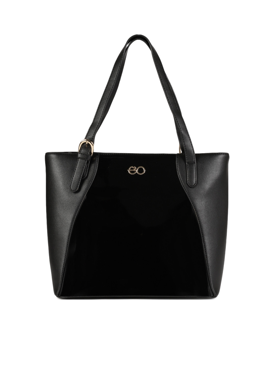 

E2O Black Solid Shoulder Bag