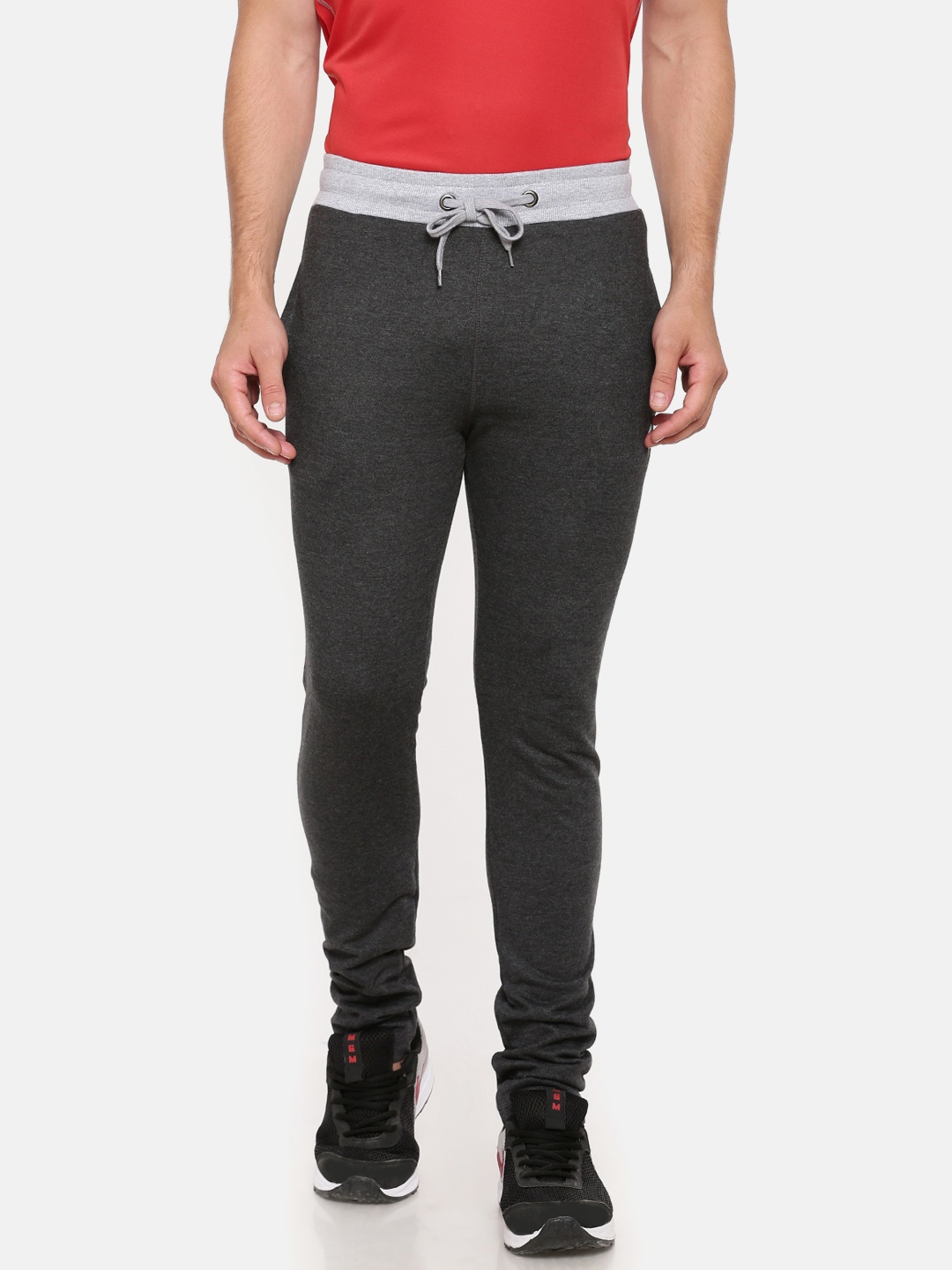 

Bareblow Men Charcoal Grey Slim Fit Lounge Pants BBTP03M