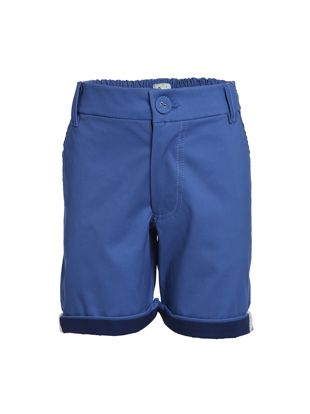 

A Little Fable Boys Blue Solid Regular Fit Regular Shorts