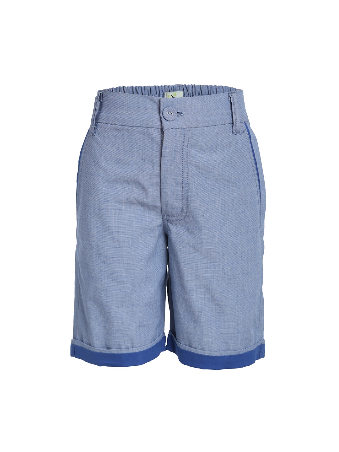 

A Little Fable Boys Blue Solid Regular Fit Regular Shorts