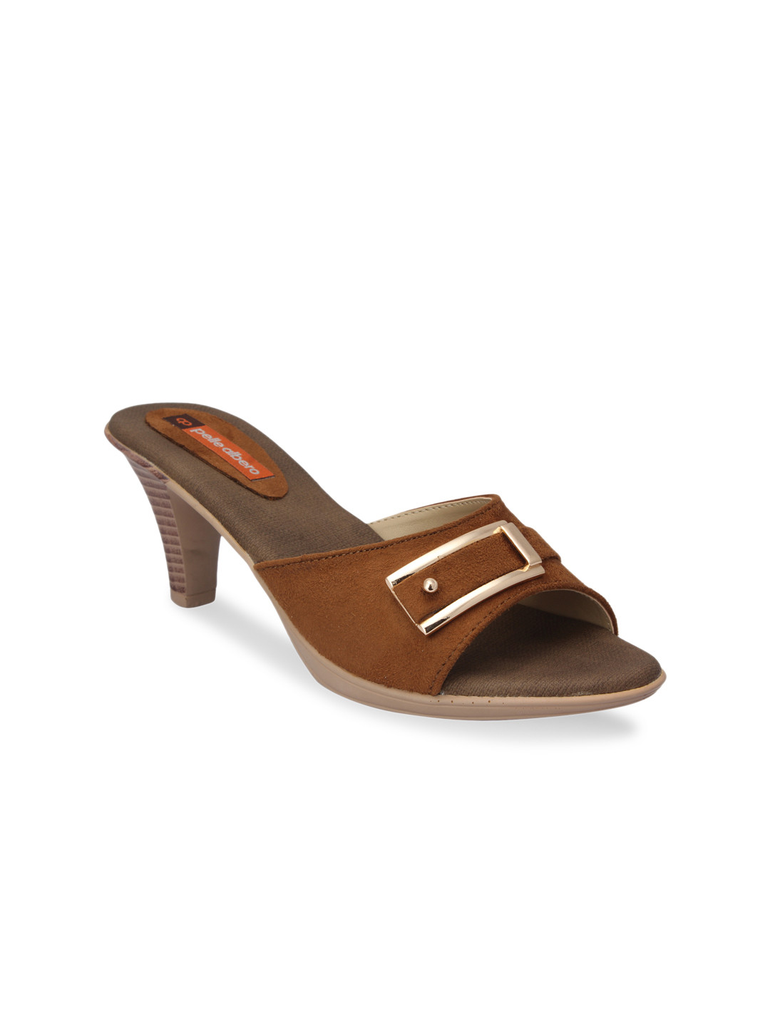 

pelle albero Women Brown Solid Heels
