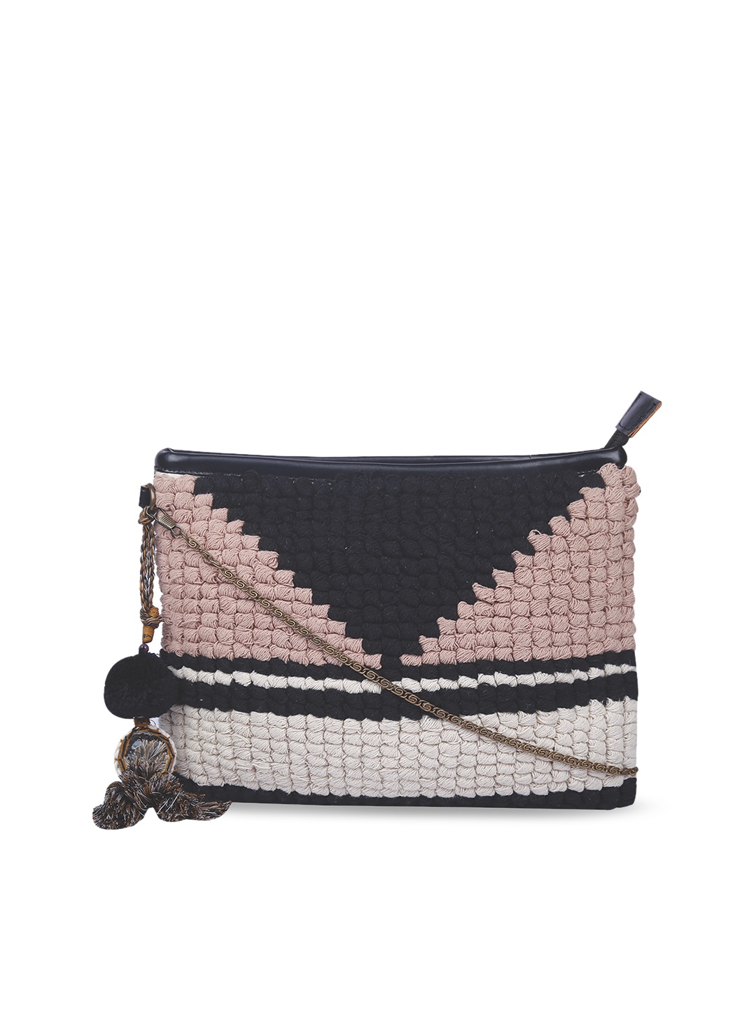 

Anekaant Multicoloured Self Design Sling Bag, Multi