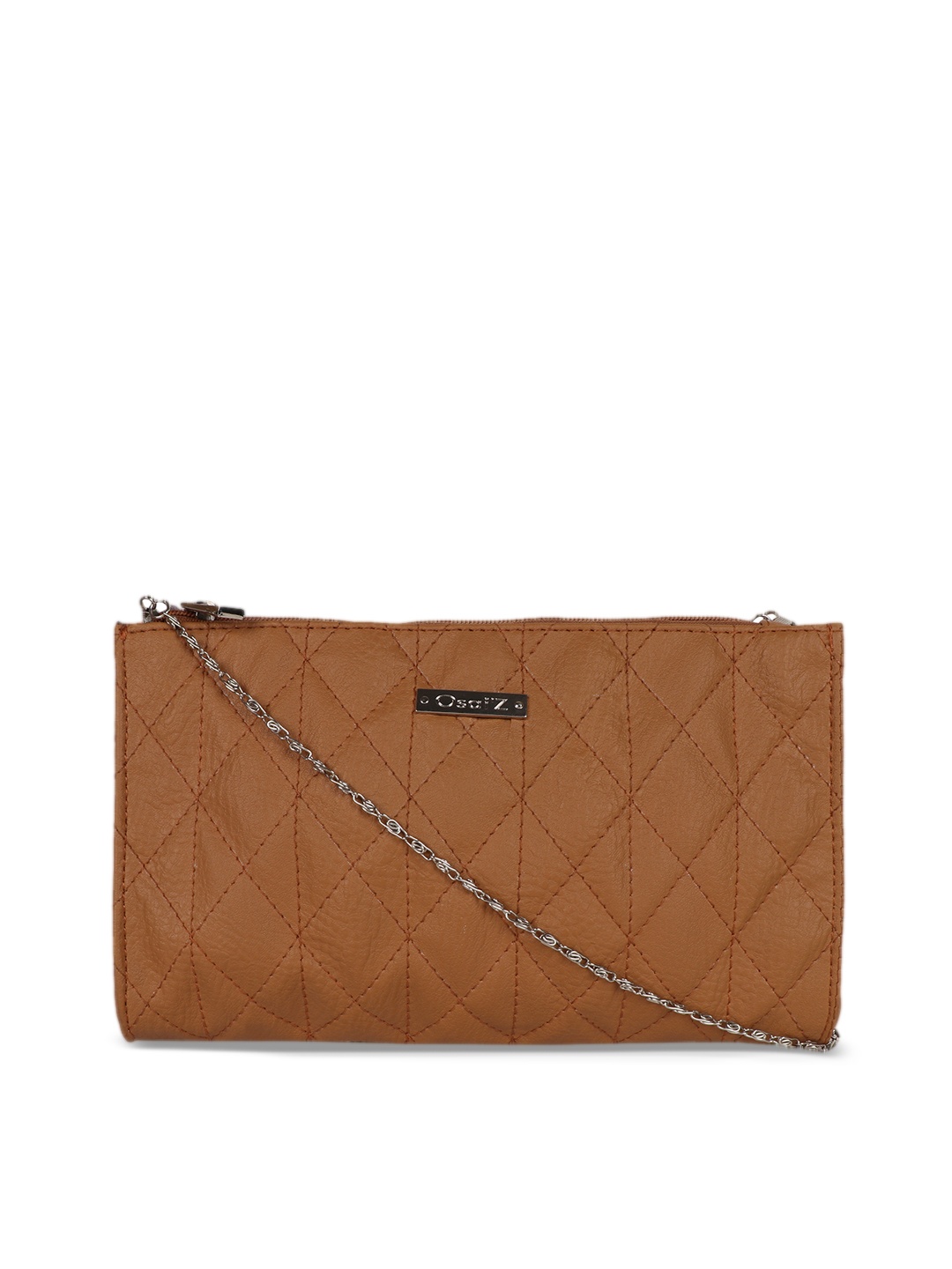 

OsaiZ Tan Self Design Sling Bag