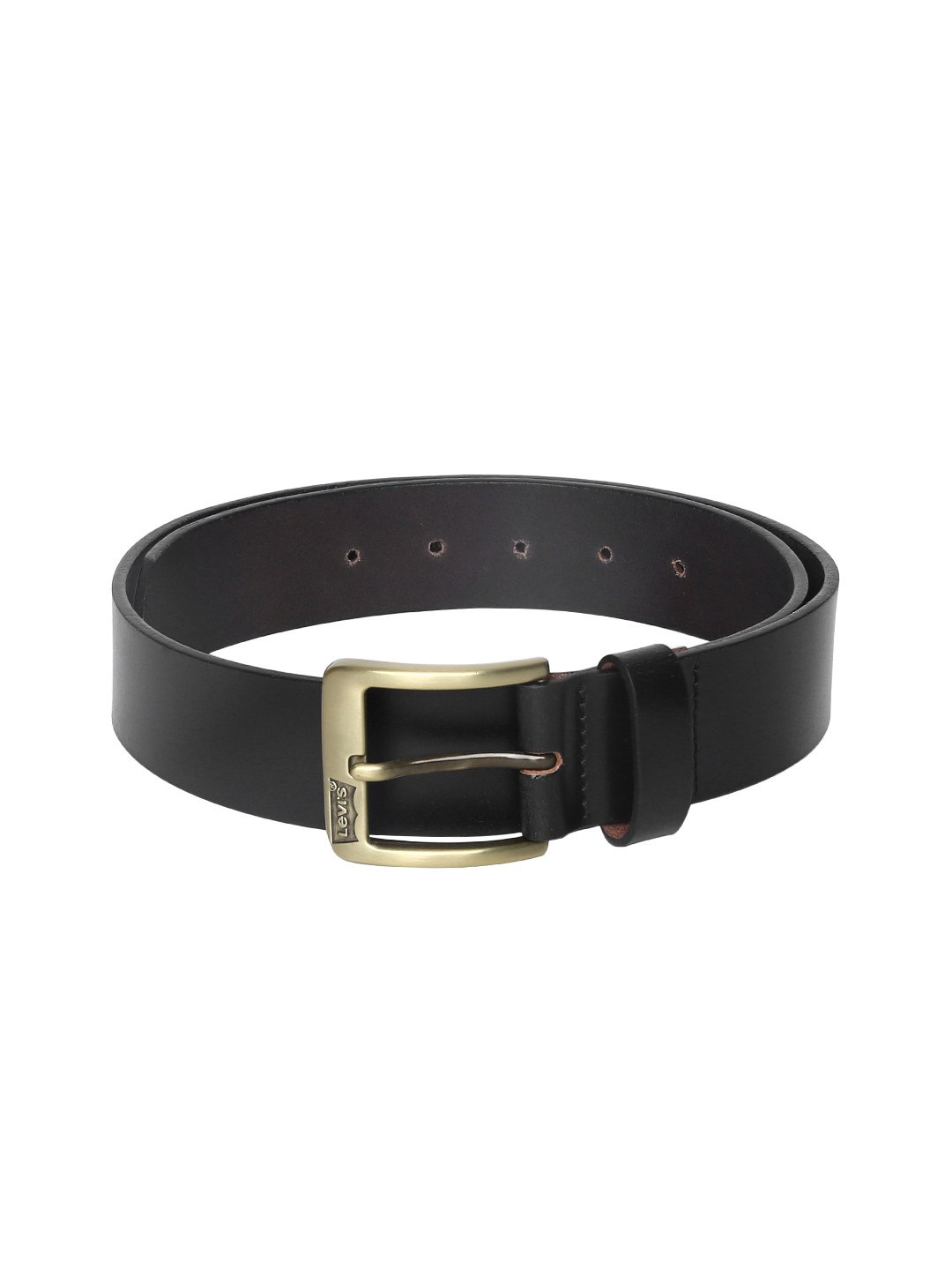 

Levis Men Black Solid Leather Belt