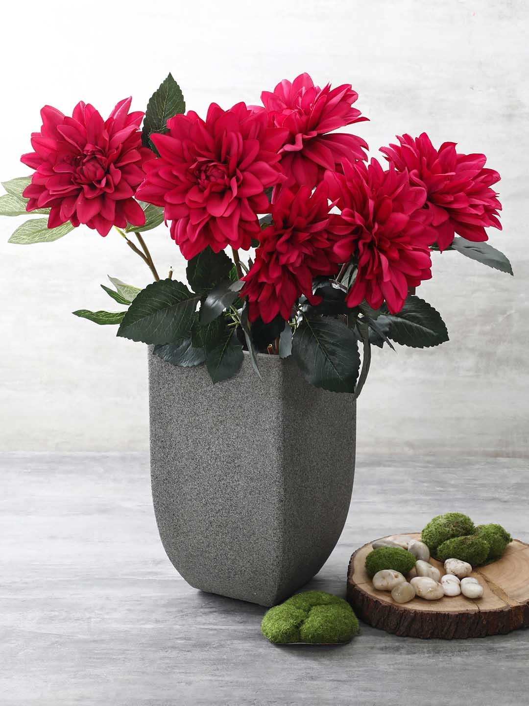 

Pure Home and Living Grey Solid Square Contemporary Planter