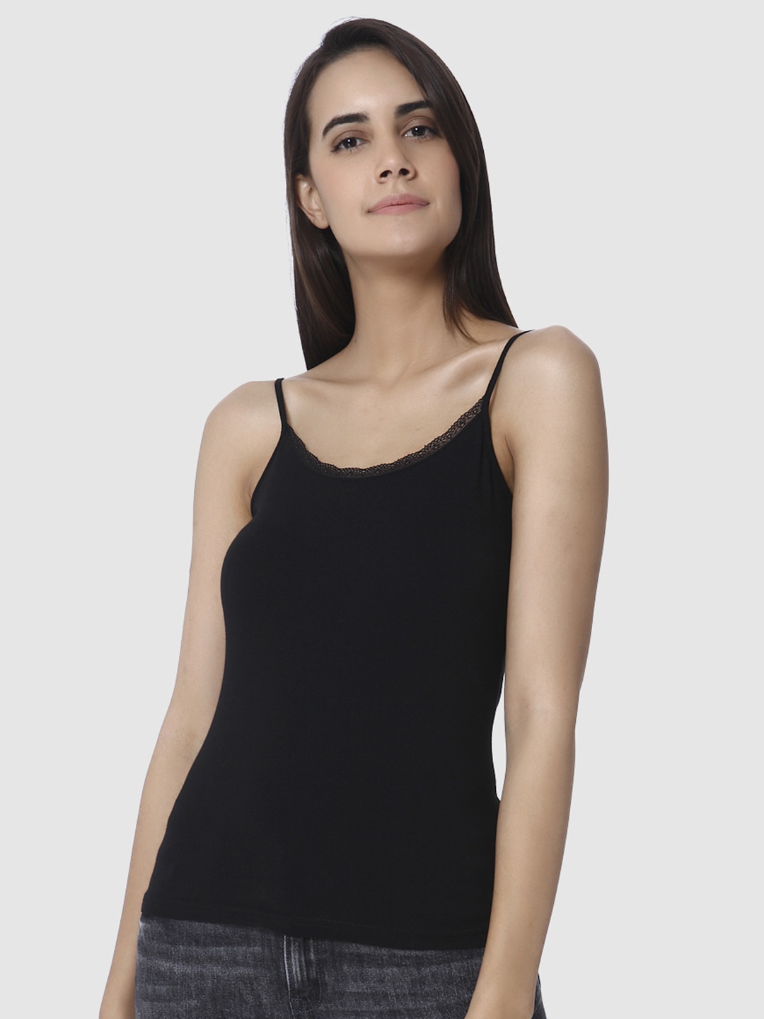

Vero Moda Women Black Solid Top