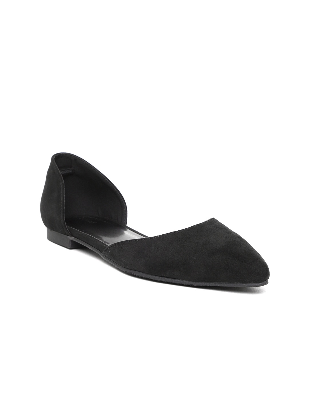 

FOREVER 21 Women Black Solid Ballerinas