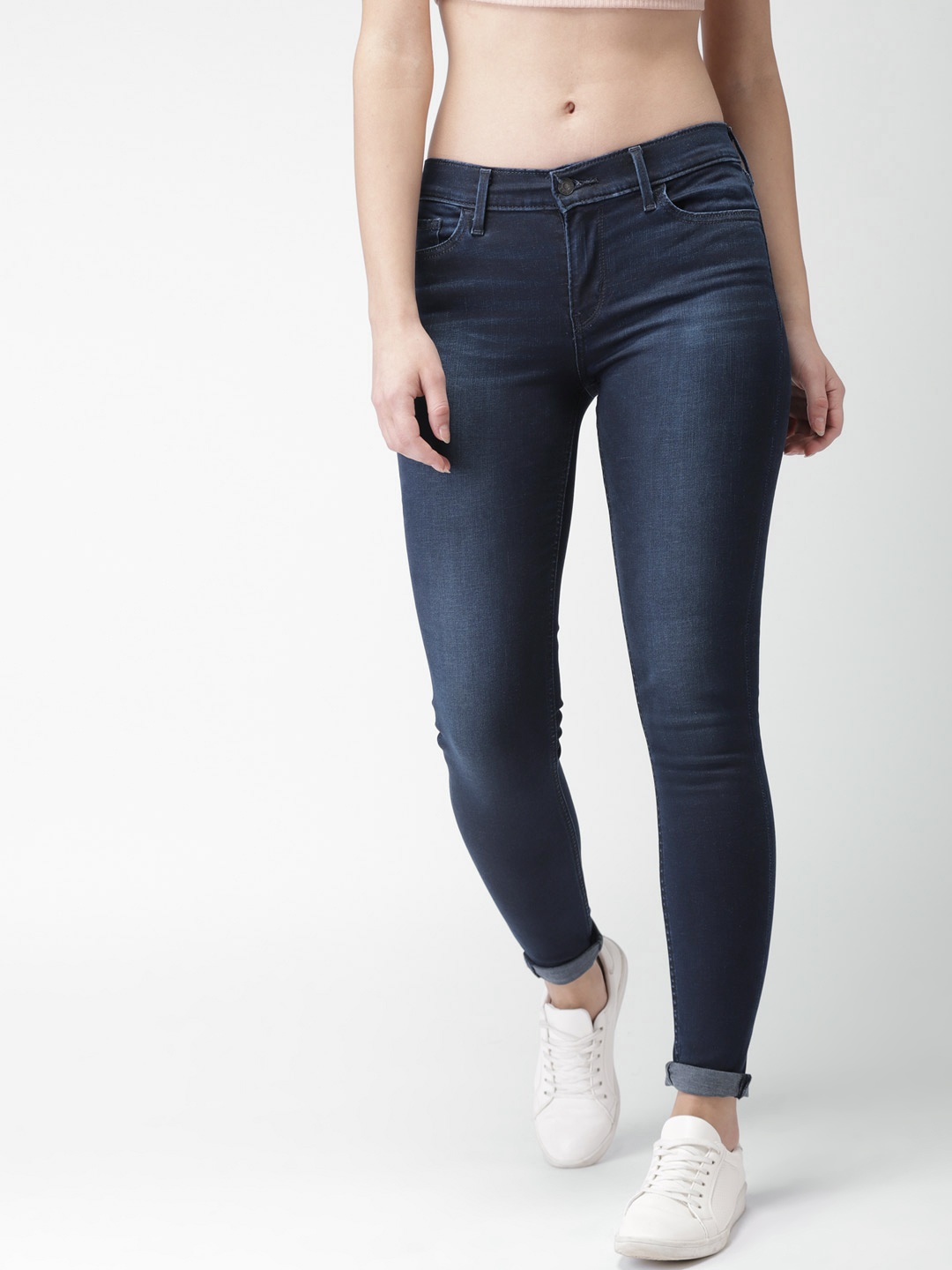 

Levis Women Blue Super Skinny Fit Mid-Rise Clean Look Stretchable 311 Jeans