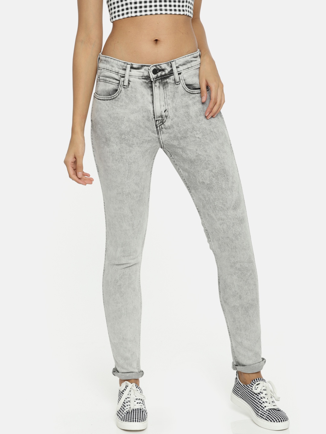 

Levis Women Grey Skinny Fit High-Rise Clean Look Stretchable Jeans