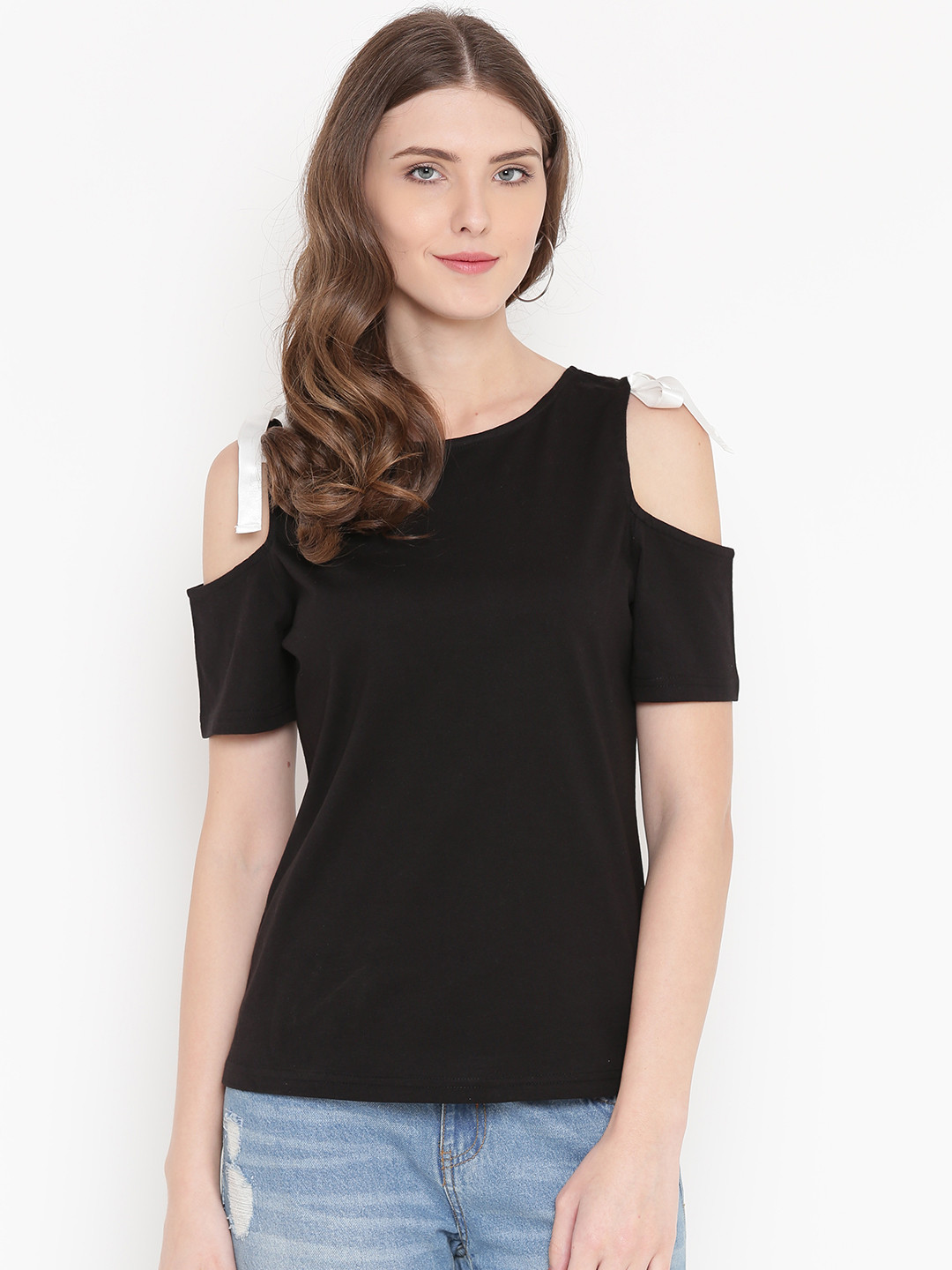 

GRITSTONES Women Black Solid Top