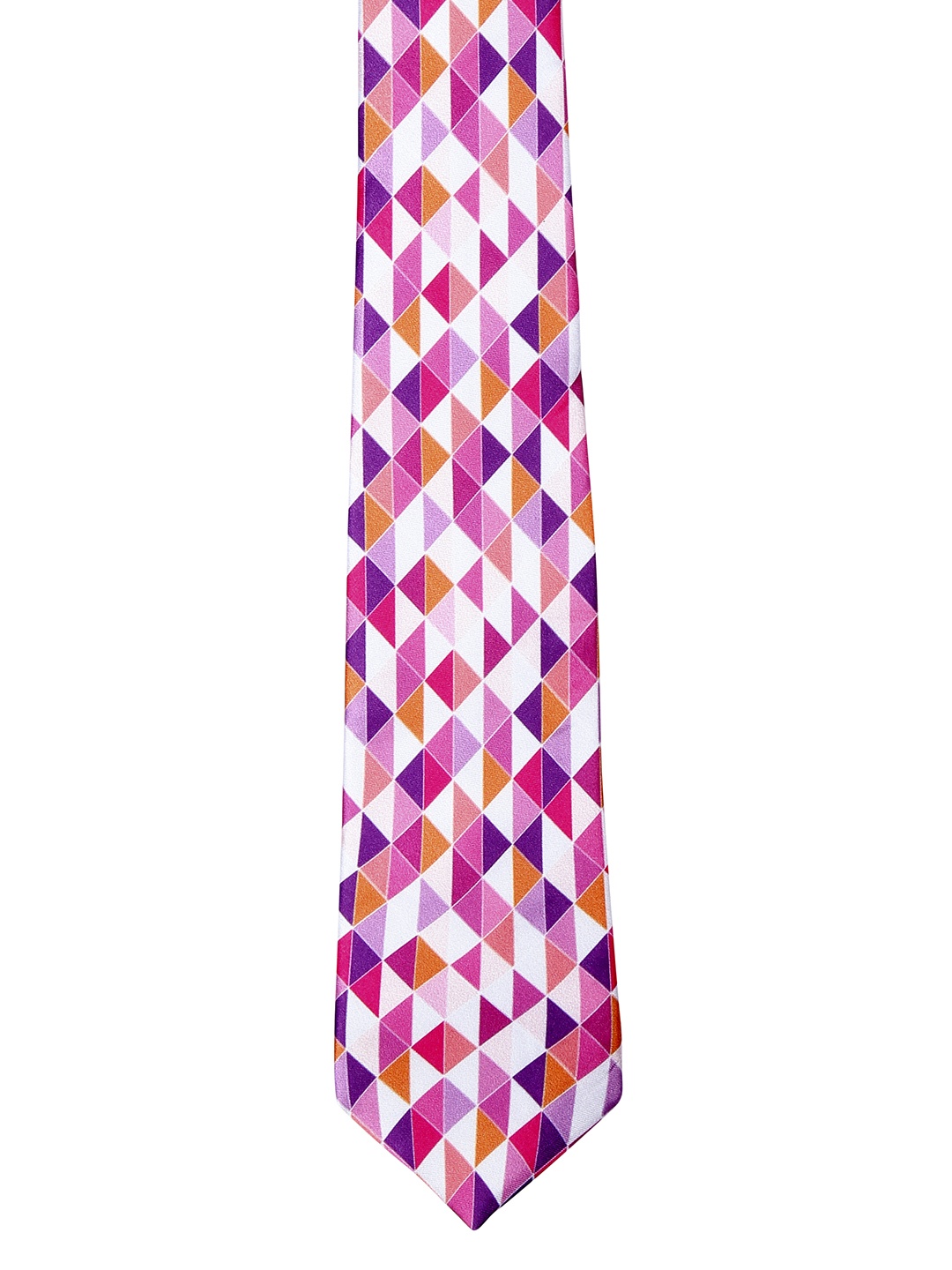 

Blacksmith Pink & White Printed Broad Tie