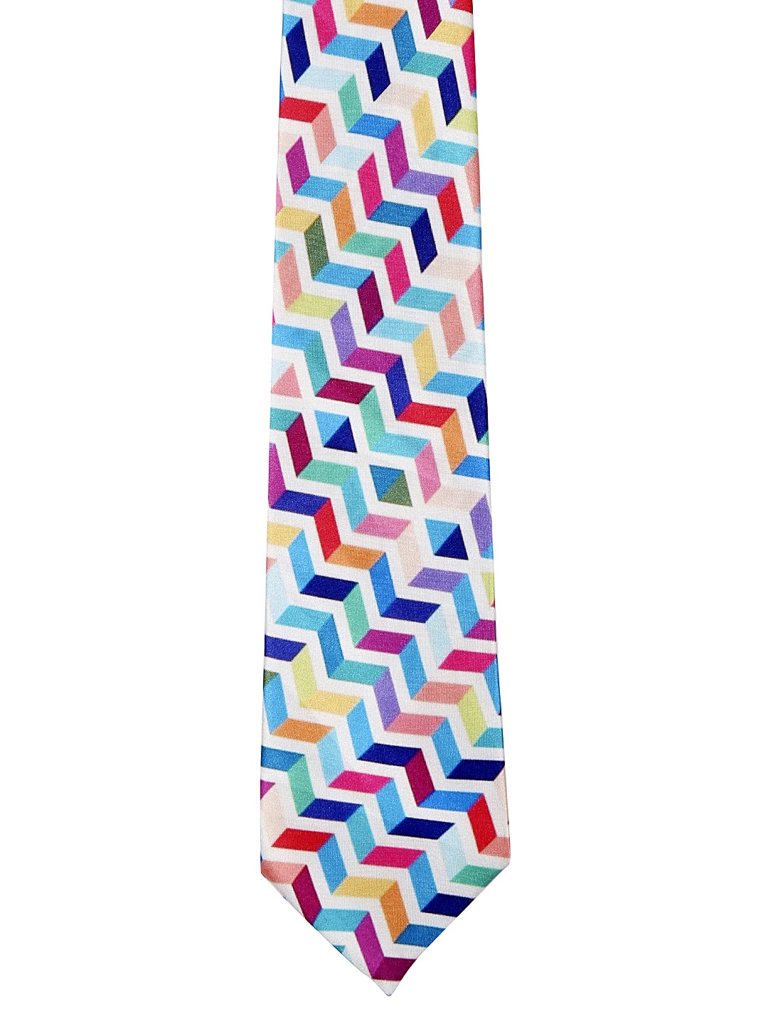 

Blacksmith Multicoloured Printed Broad Tie, Multi