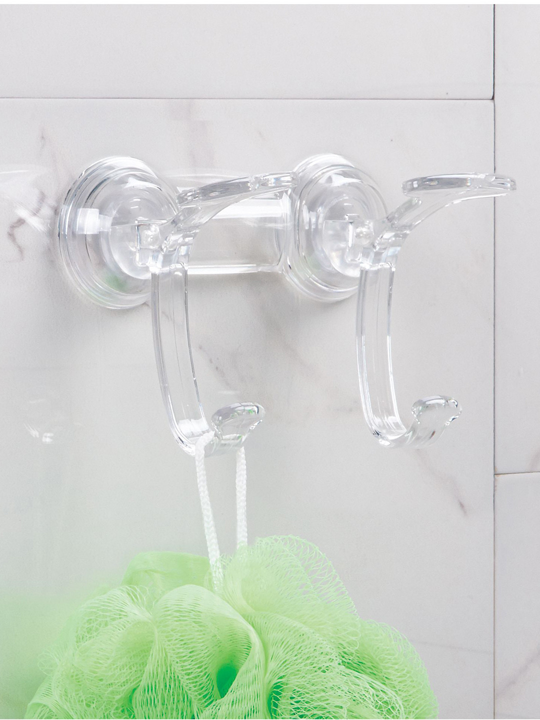

InterDesign Power Lock Clear Spa Hook, Transparent
