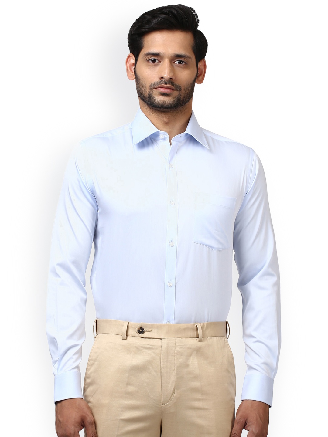 

Park Avenue Men Blue Slim Fit Solid Formal Shirt