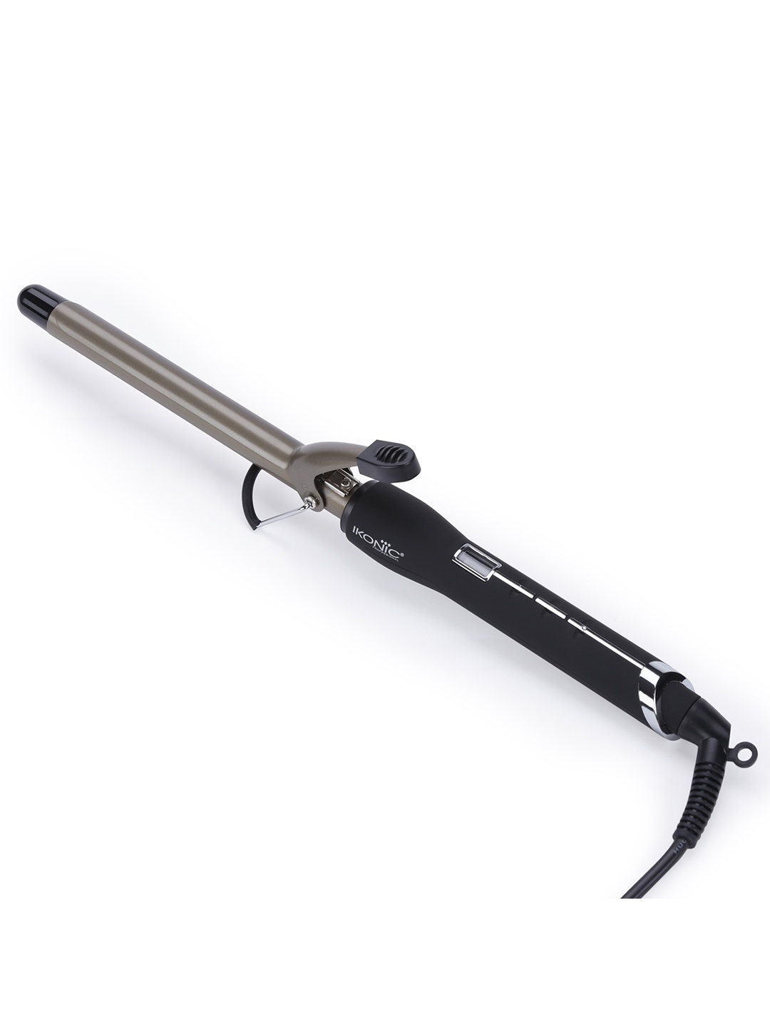 

Ikonic Professional CT-19 Curling Tong Hair Styler with Ceramic Long Barrel - Black & Golden