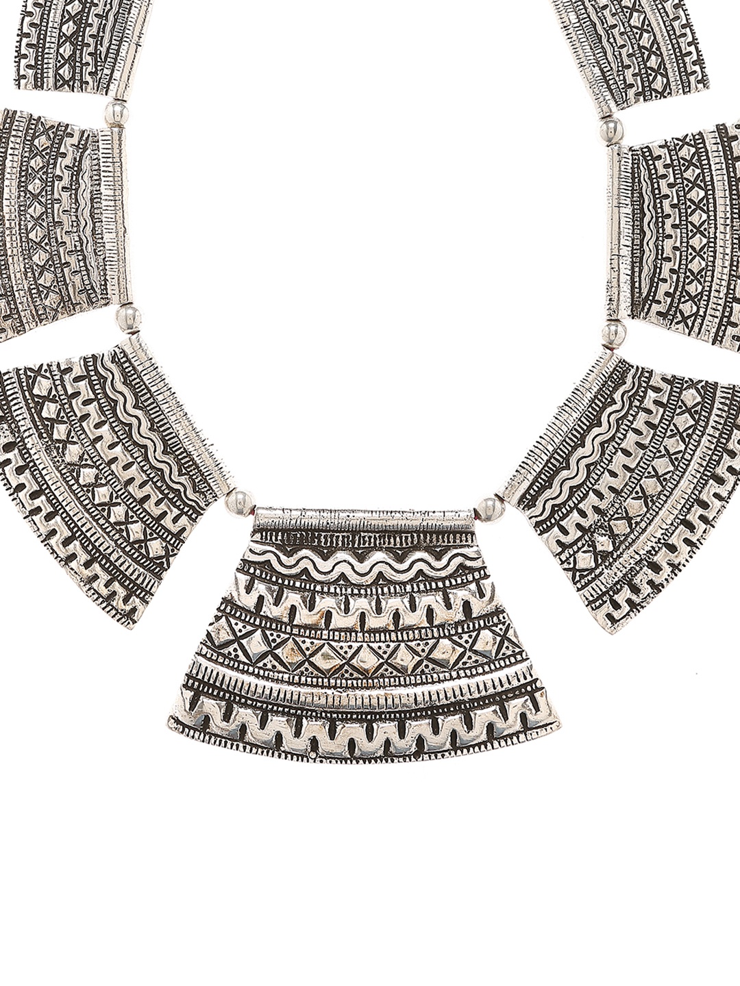 

Bamboo Tree Jewels Silver-Toned Metal Necklace