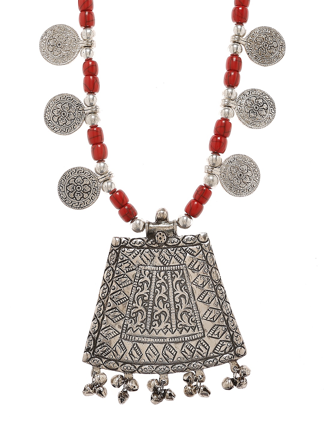 

Bamboo Tree Jewels Silver-Toned Metal Necklace