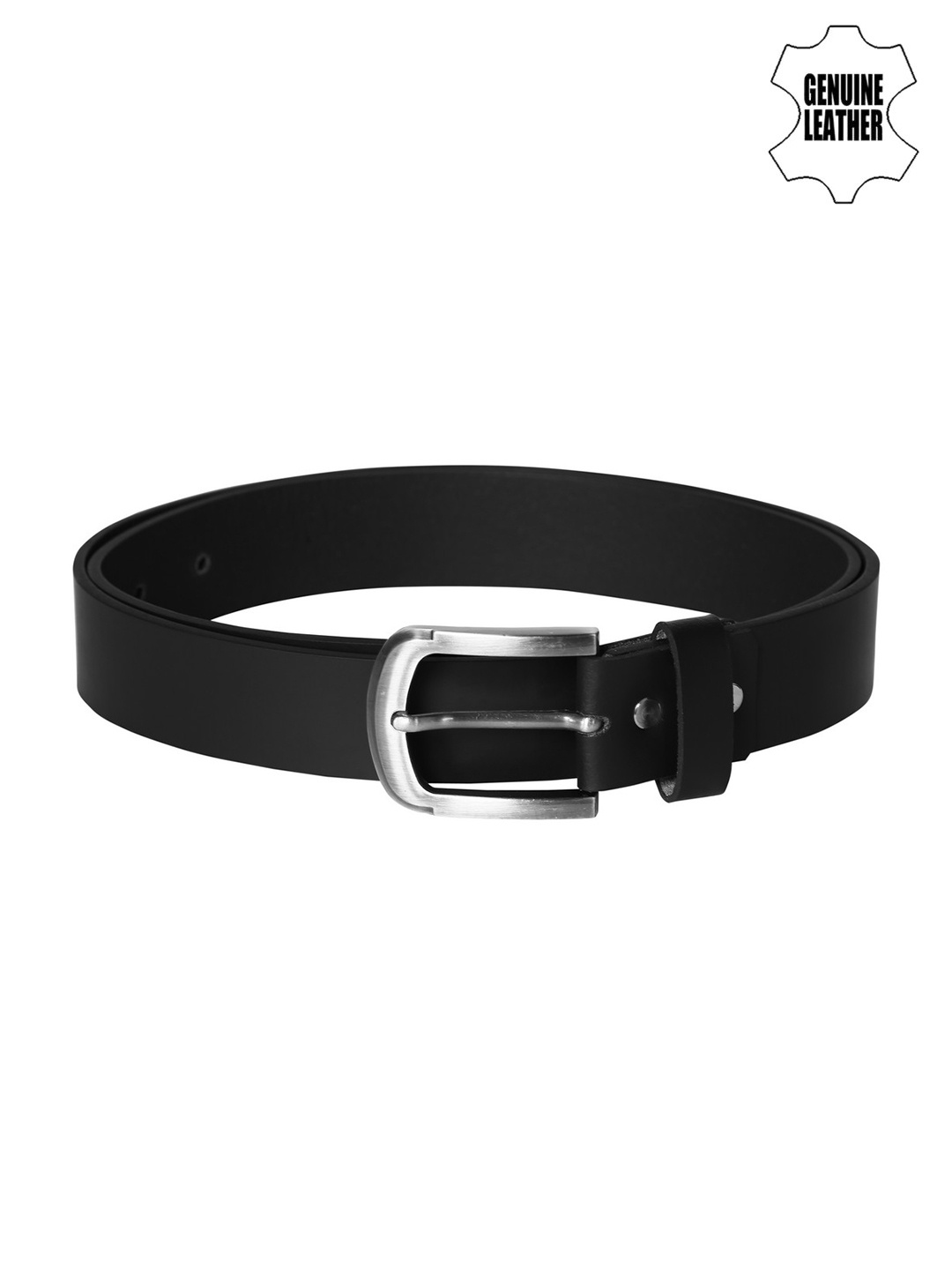 

SCHARF Men Black Solid Belt