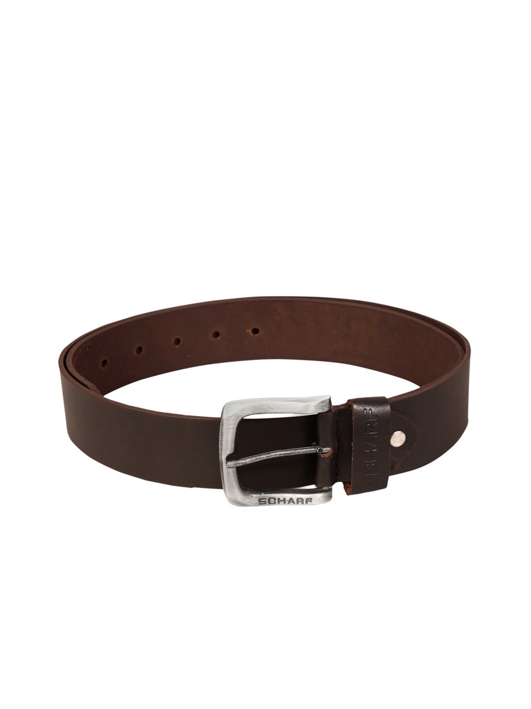 

SCHARF Men Tan Brown Leather Solid Belt