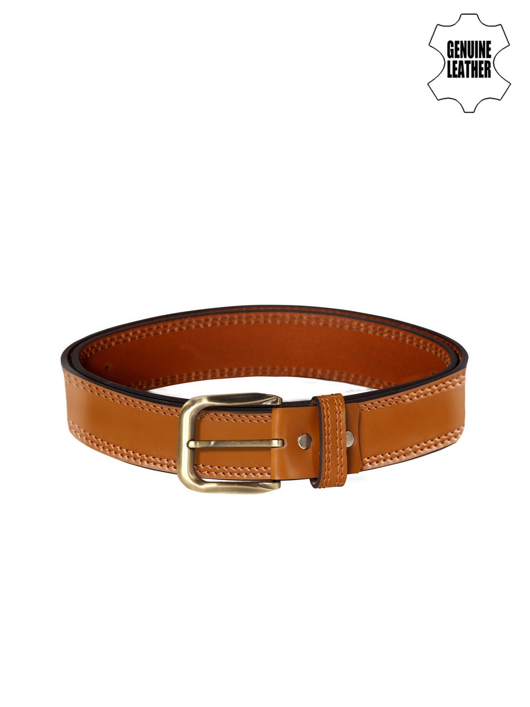 

SCHARF Men Tan Brown Genuine Leather Solid Belt