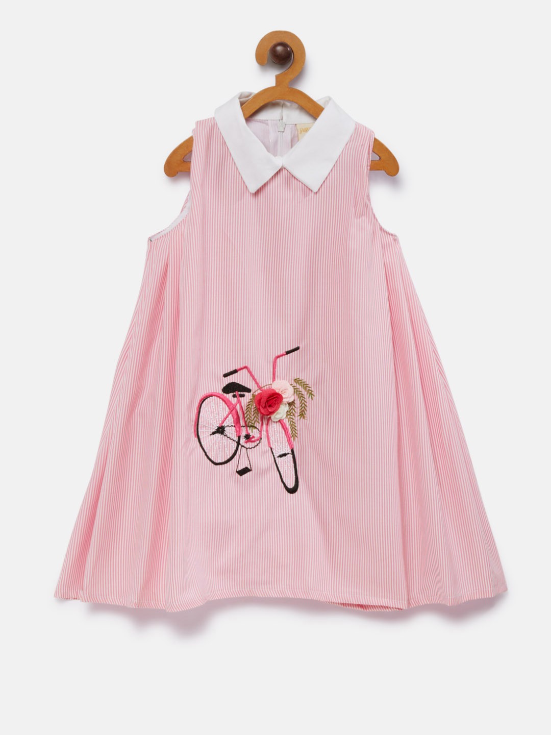 

Fairies Forever Girls Pink Striped A-Line Dress