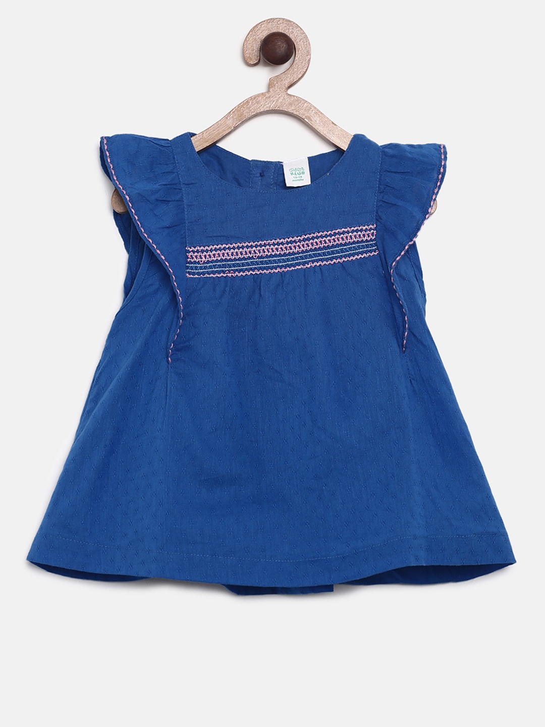 

MINI KLUB Girls Blue Solid Top