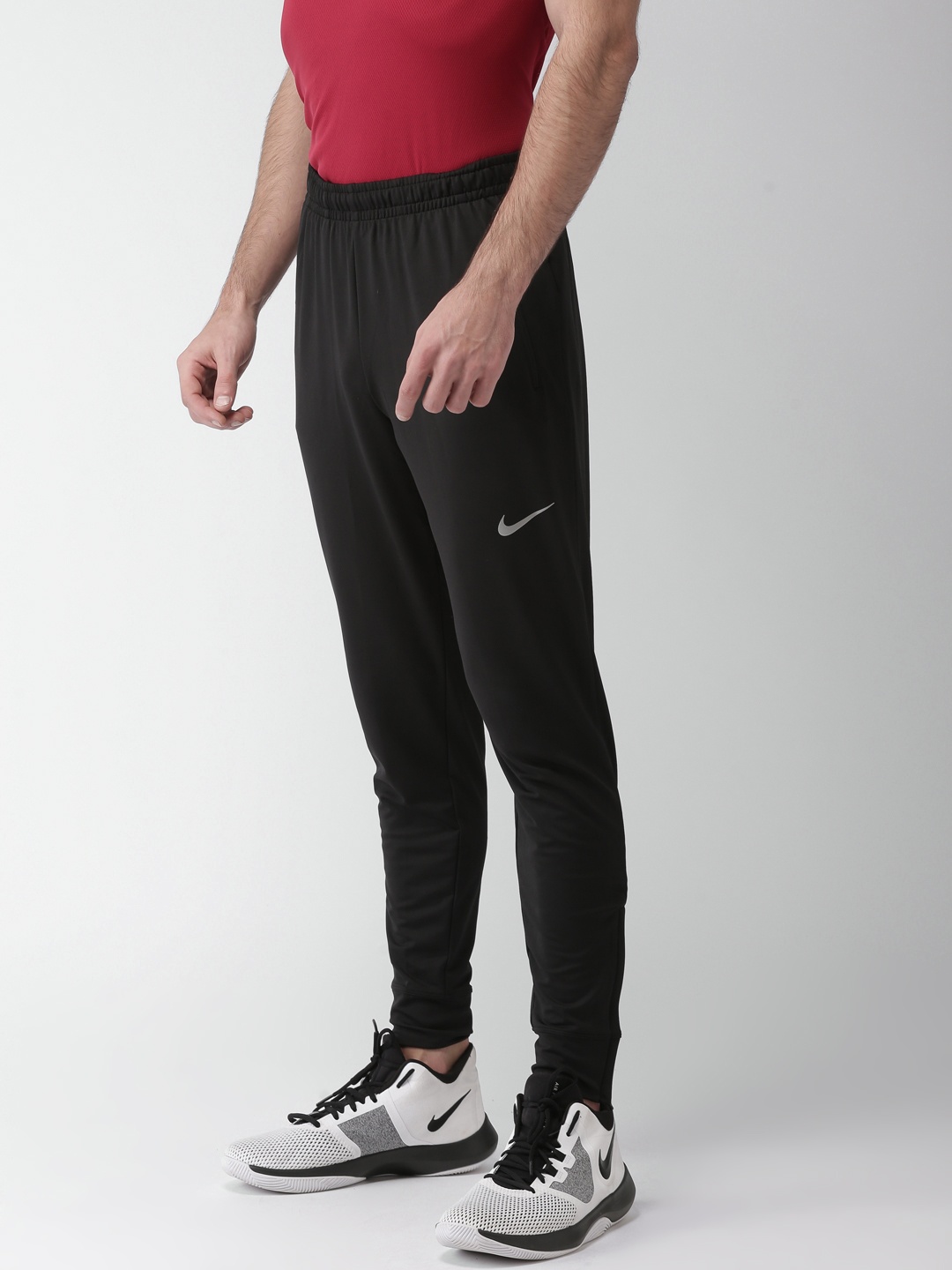 

Nike Men Black AS M NK ESSNTL KNIT Running Track Pants