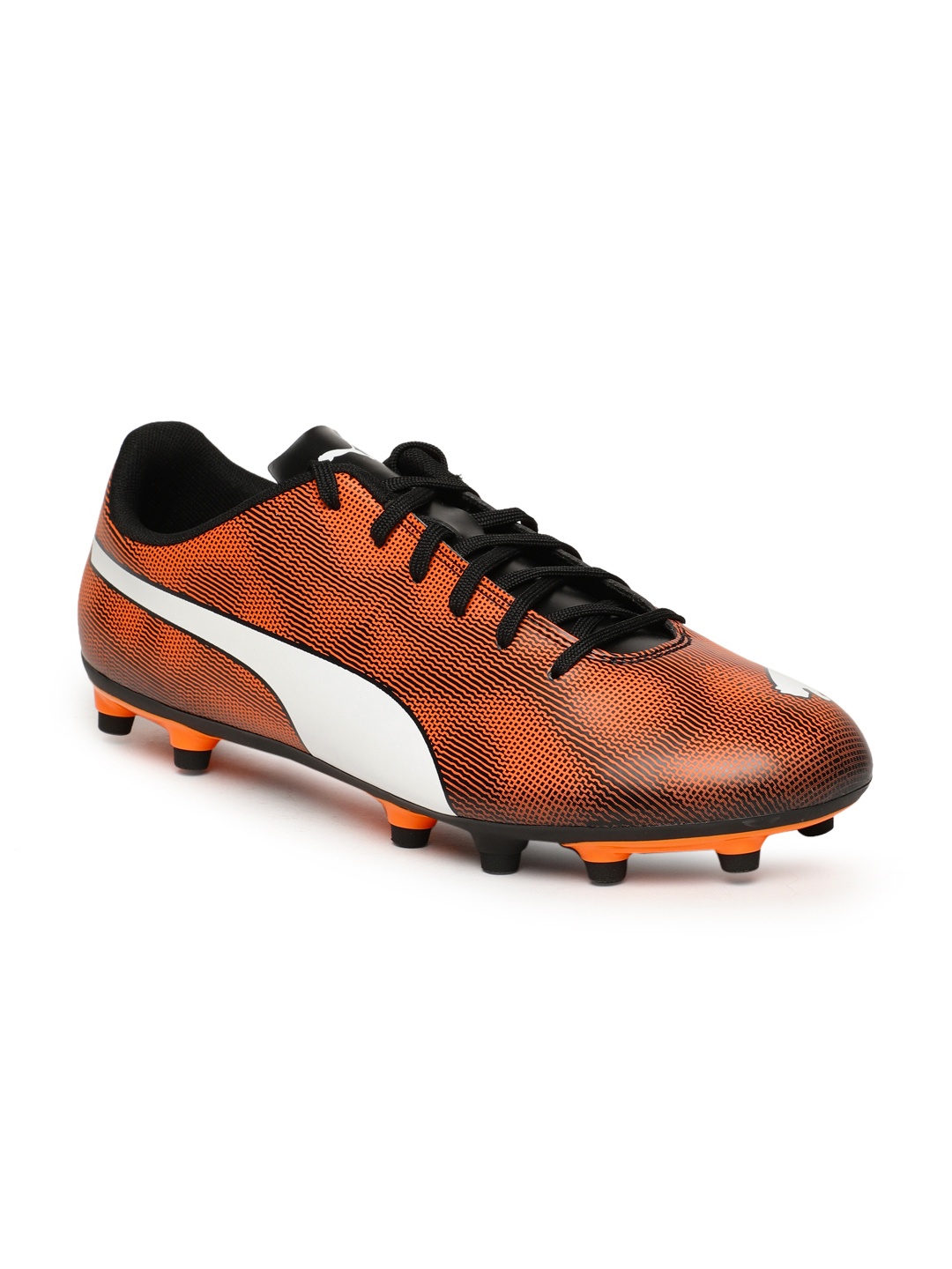 

Puma Men Orange Rapido Firm Ground Football Shoes, Black