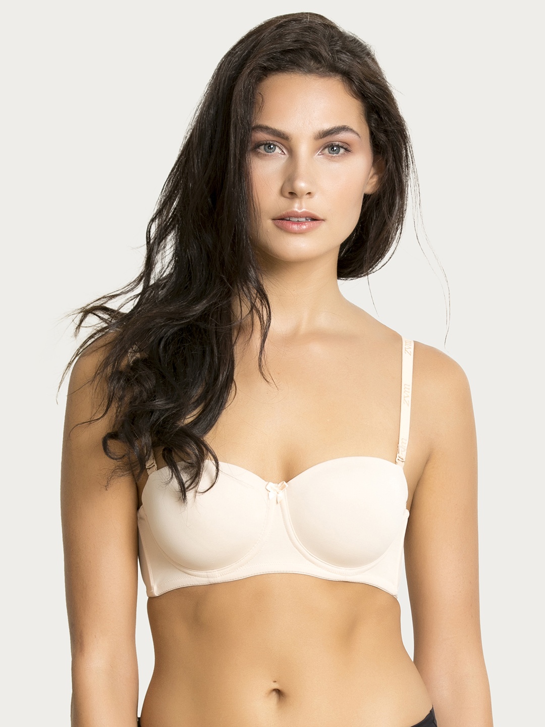 

Zivame Beige Solid Underwired Lightly Padded T-shirt Bra ZI1133COREANUDE