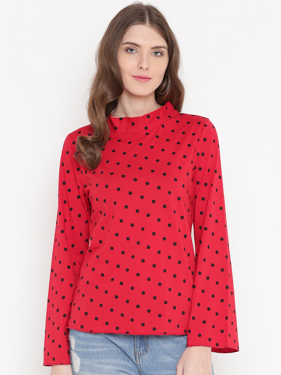 

GRITSTONES Women Red Printed Top