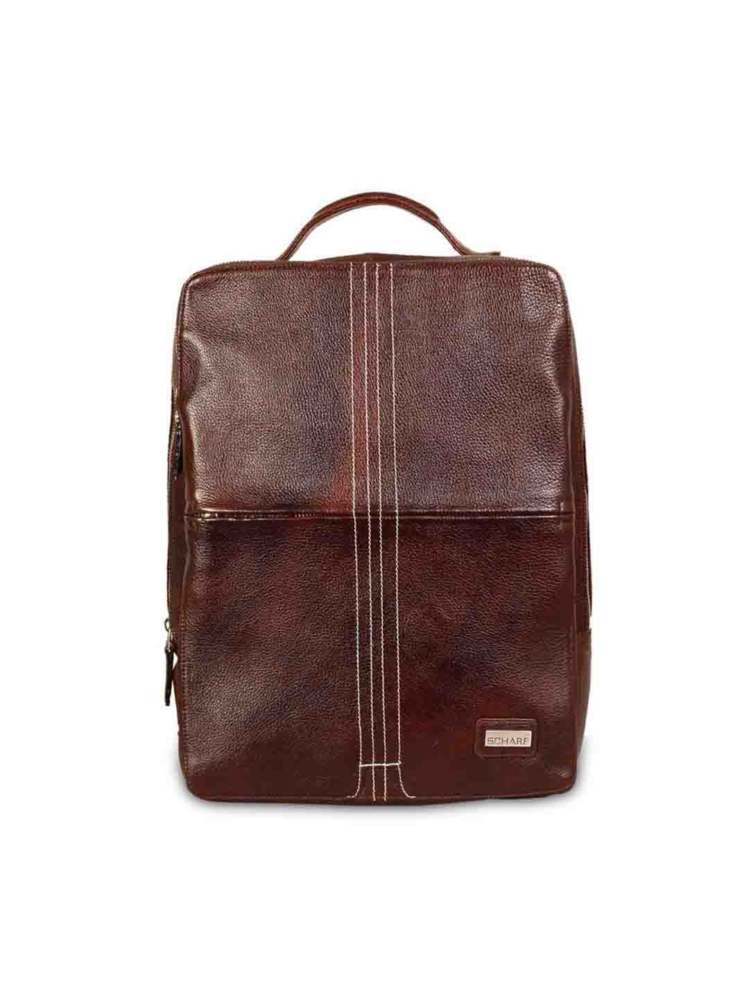 

SCHARF Unisex Brown Solid Backpack