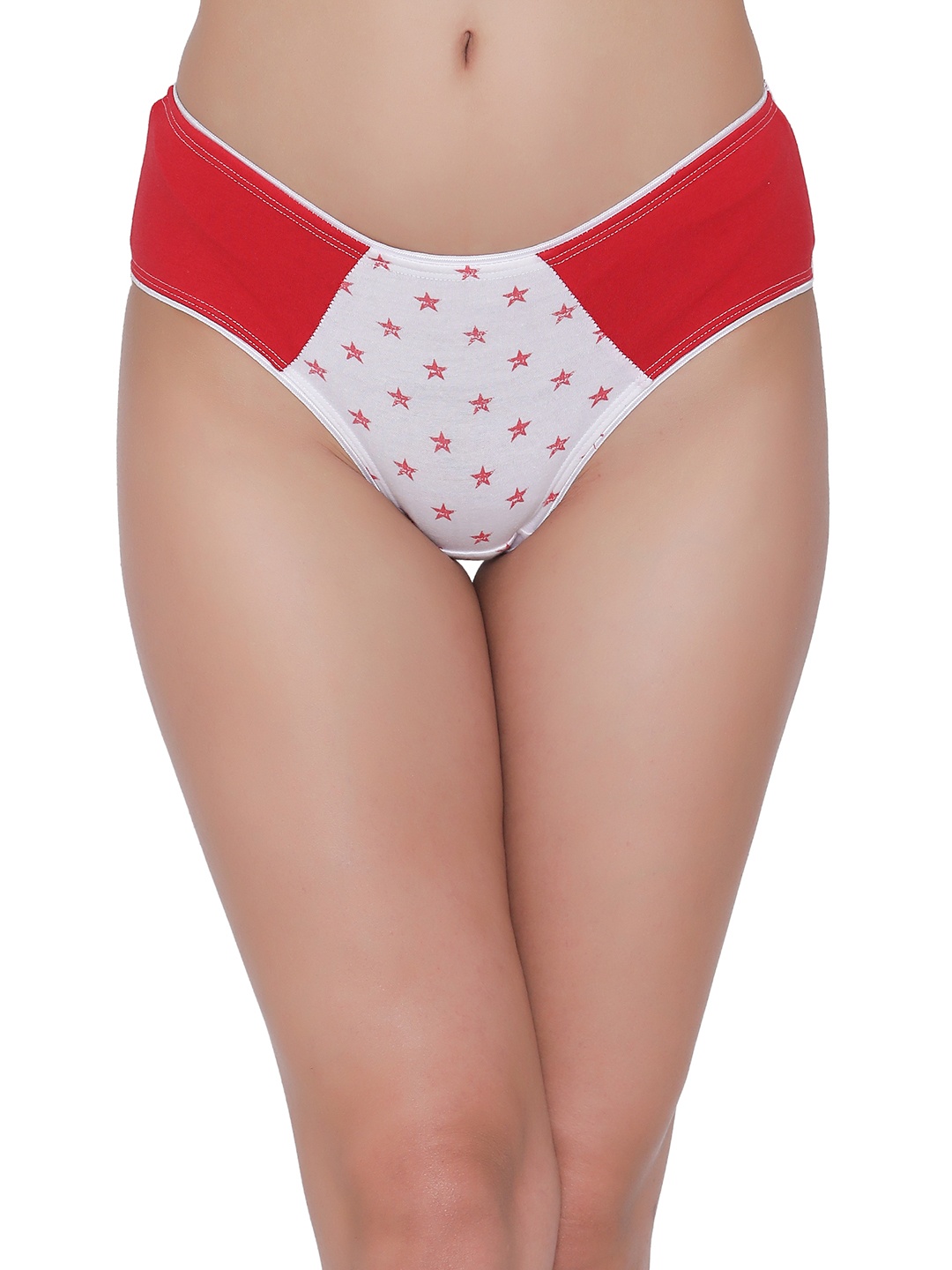 

Clovia Women White Printed Briefs PN2578P18