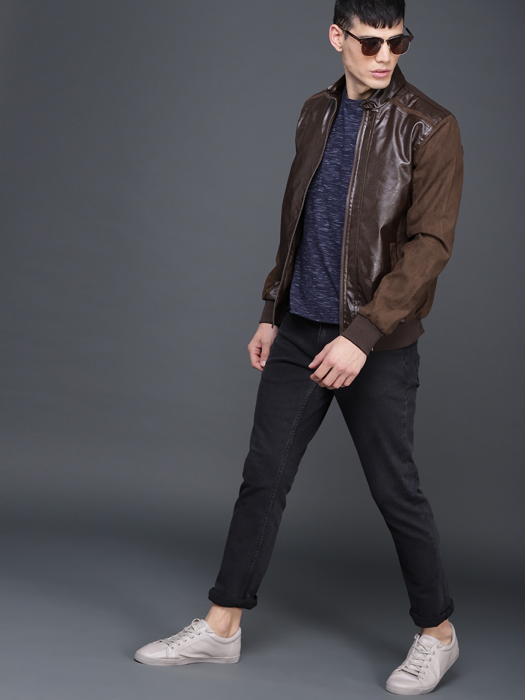

WROGN Men Brown Solid Bomber