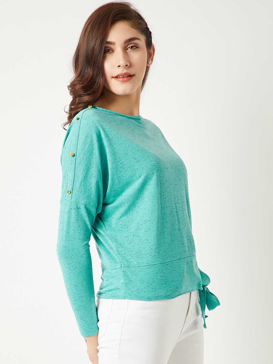 

Miss Chase Women Green Solid Top